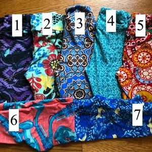 LuLaRoe kid’s leggings S/M (whole lot, 7 pair)